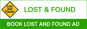 Lost and Found Ad in Newspaper